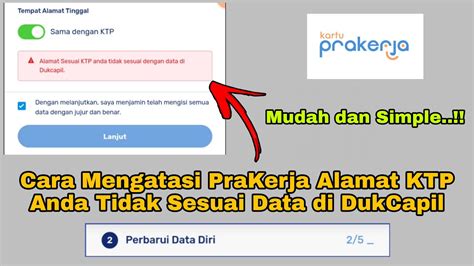 cara isi alamat di prakerja